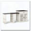 Îlot de cuisine 83,1 po avec table coulissante et supports de rangement pour 2 à 6 personnes, îlot de cuisine avec portes en verre trempé