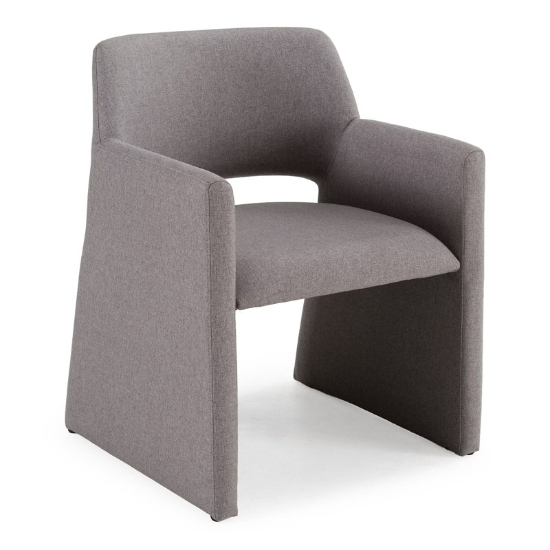 Chaise de salle à manger rembourrée Dollie, Gris