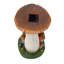 Statue solaire 14 po champignon grenouille lisant