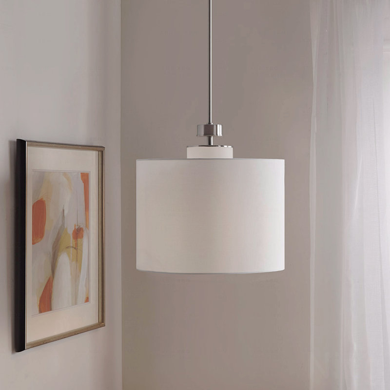 Pacific Metal Material Pendant With Drum Shade Design