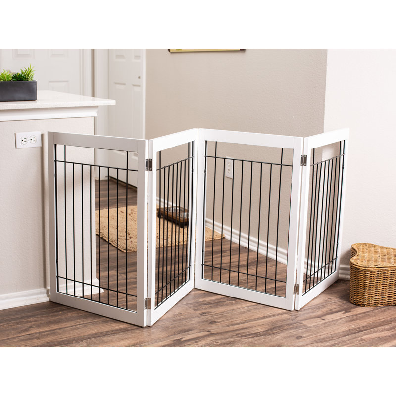 Barrière pour animaux autoportante, Blanc