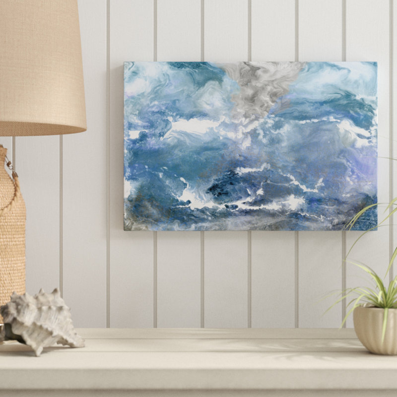 «Glacial View» par Pam Ilosky, reproduction d'art sur toile, H 12 po x l 18 po, Toile tendue