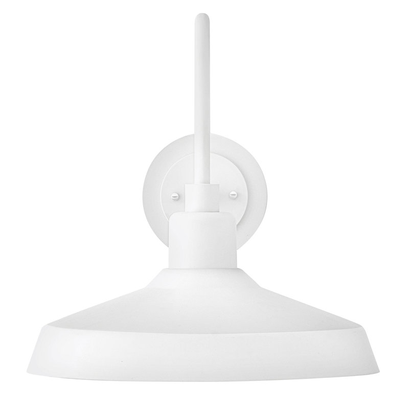 Hinkley Forge Large Wall Mount Barn Light, 16.5" H x 16" W x 17" D, Textured White