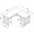 Katia L-Shaped Credenza Desk-2111330400