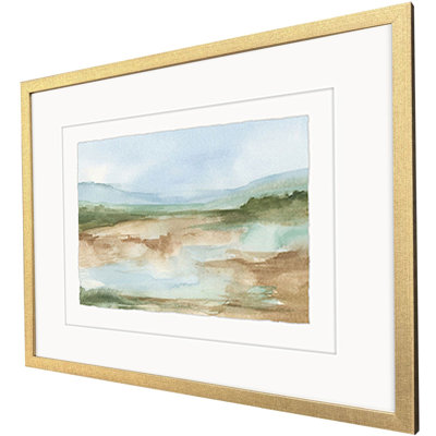 «Watercolor» par Harper - ensemble de 4 reproductions encadrées sur papier