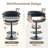 Adjustable Height Bar Stools With Faux Leather Seat Swivel Stool With Backrest For Kitchen Island, Bar, Home Pub​​-406743105-406839203