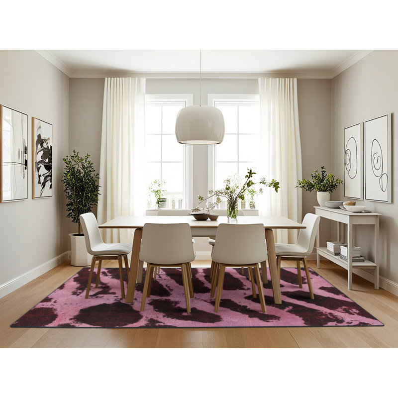 Abstract Indoor Rug, Rectangle 7' x 10'