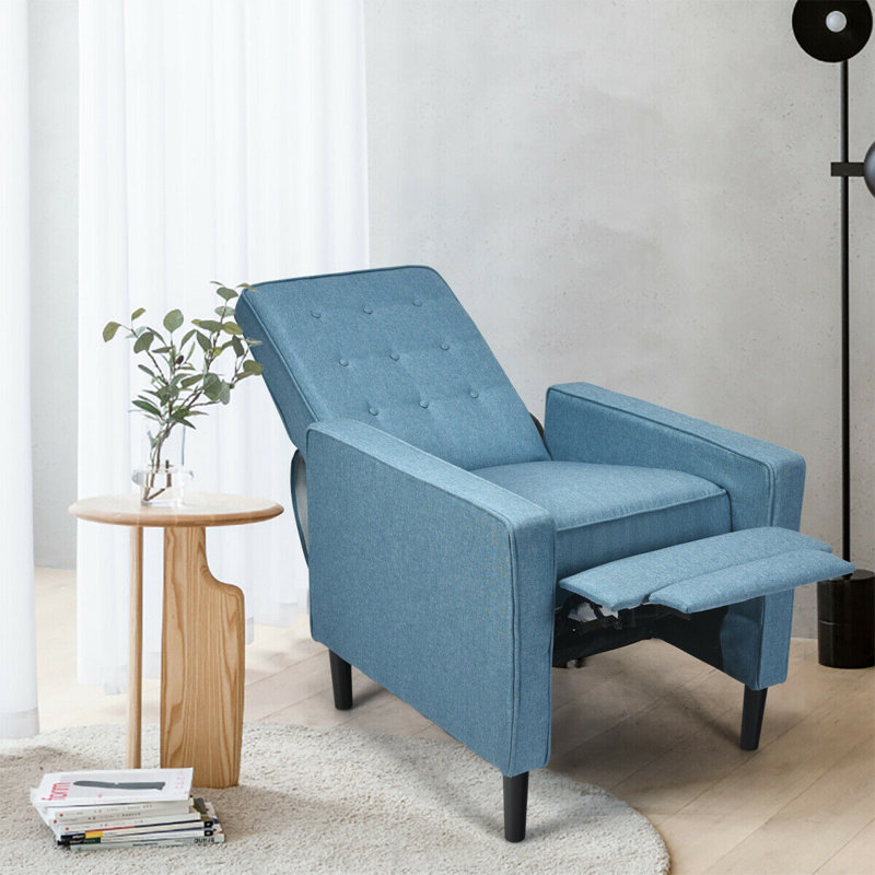 Fauteuil inclinable manuel 27,5 po Kenda, Lin bleu