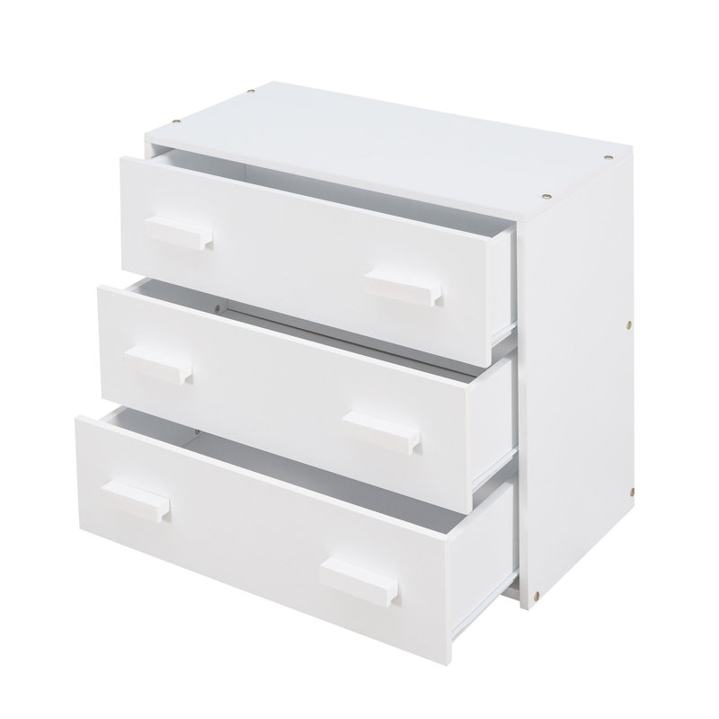 Lit mezzanine simple avec armoire et tablette - Blanc, Blanc