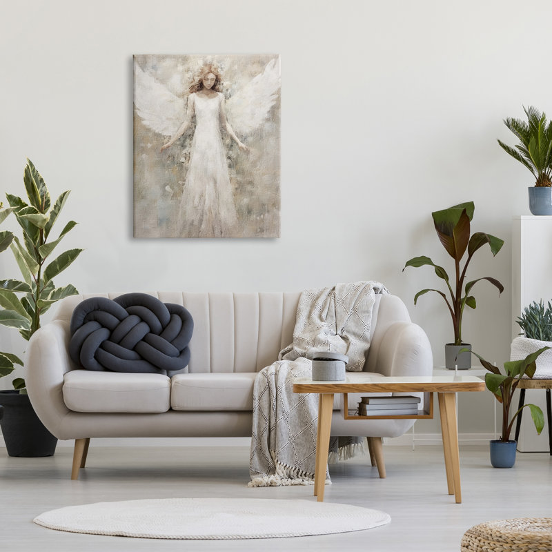 «Soft Soft Abstract Angel» par Riley B, H 40 po x l 30 po x P 1,5 po