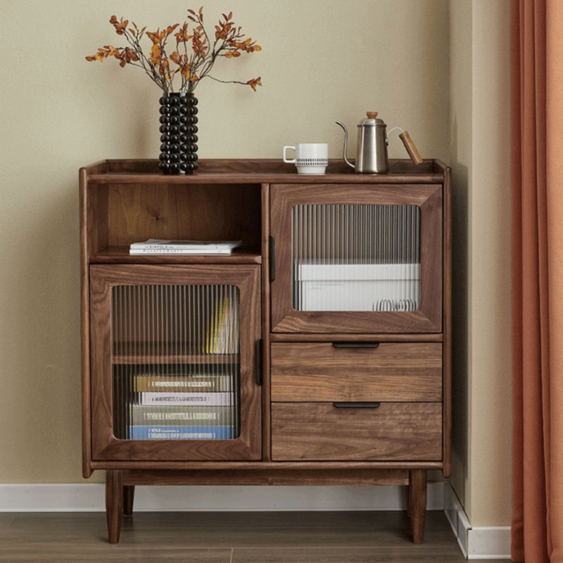 Buffet japonais multifonctionnel et armoire à thé, 39.37" H x 31.5" W x 15.75" D
