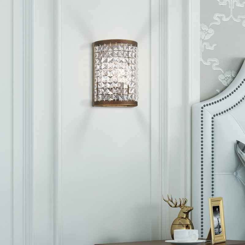 Belisle Flush Mounted Sconce, Palacial Bronze