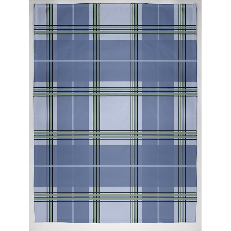 Sturm Plain Weave / Muslin Throw Blanket, Blue