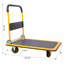 Chariot à plateforme pliable à pousser 660 lb Capacité de poids en noir et jaune-126279345