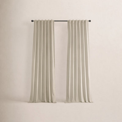 Winnette Velvet Room Darkening Curtain Panels