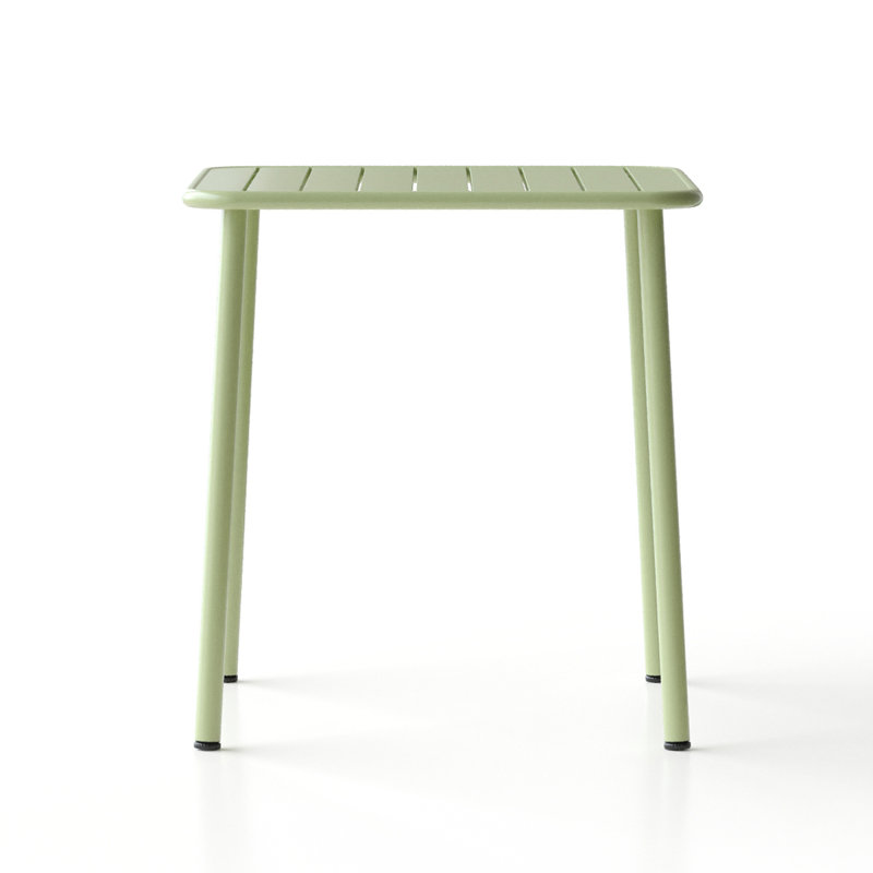 Table de salle à manger d'extérieur Sera, Vert antique