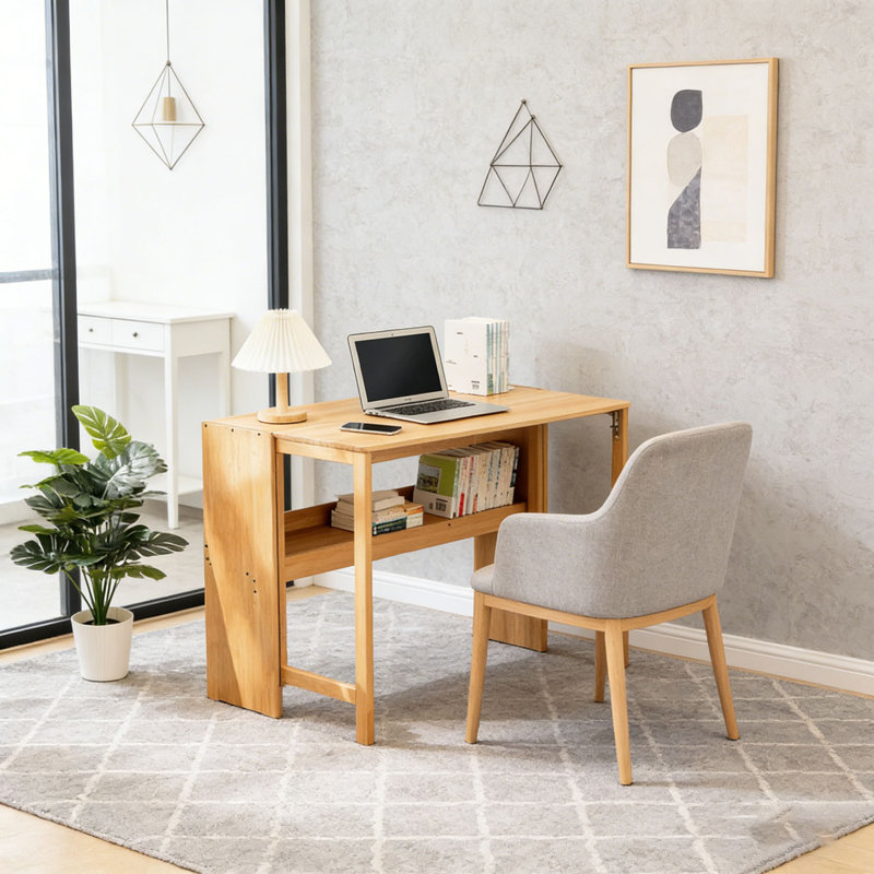 Table pliante en bambou, Naturel