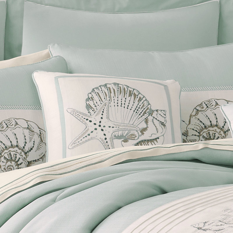 Coussin décoratif carré Water's Edge 16 po, Crème