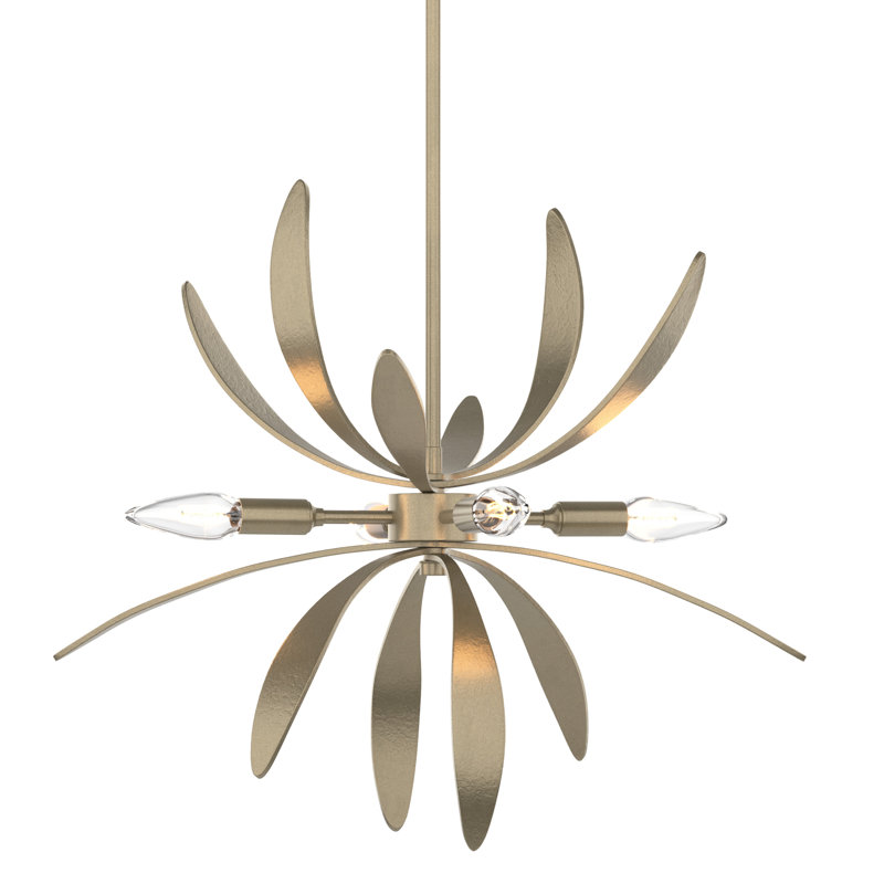 Dahlia 4 - Light Sputnik Chandelier, Soft Gold