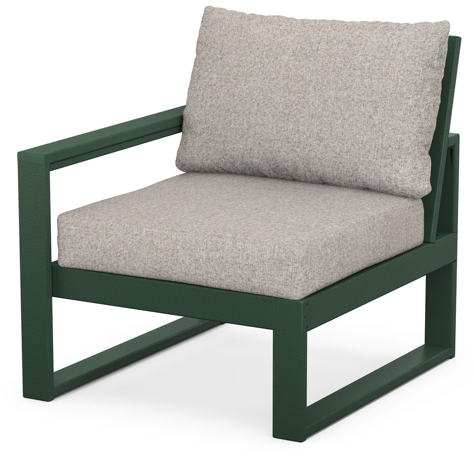 Edge Patio Lounge Chair, Weathered Tweed, Green
