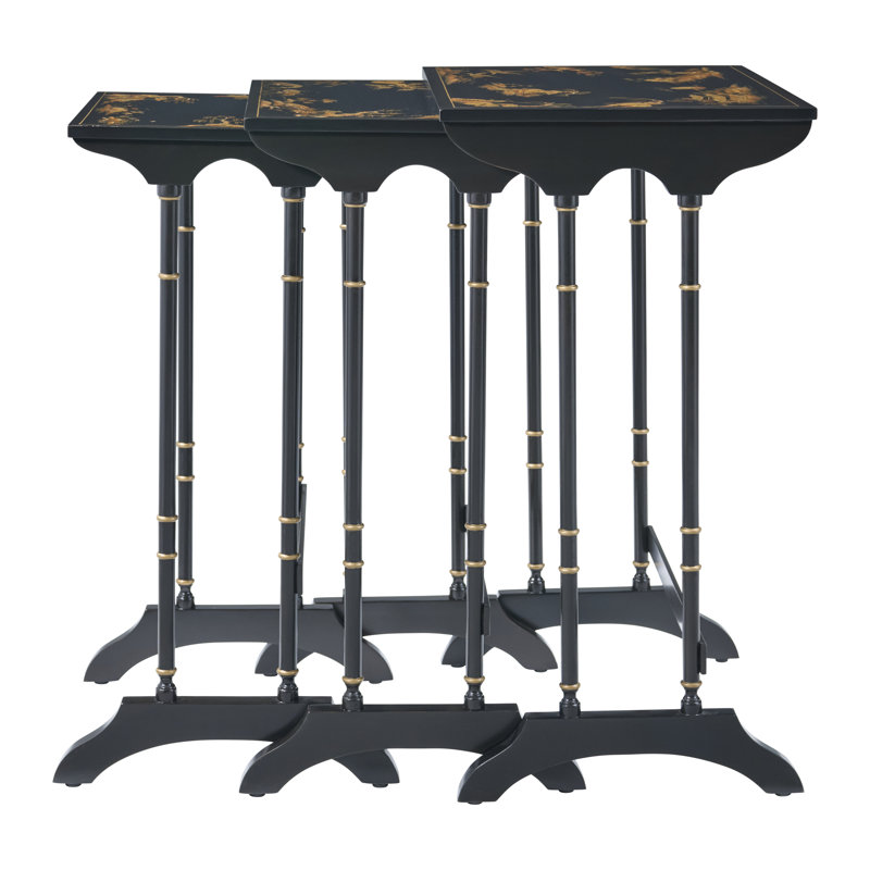 Brushwork Solid Wood Nesting End Table