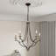 Lustre style champêtre rustique 5 lumières
