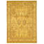 High-Quality Hand-Knotted Gold And Cream Area Rug