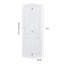 Porte artisanale moderne de 3/4 po d'épaisseur 28 po X 79 po Porte pliante en MDF blanc uni avec trousse de quincaillerie-132739789-132760708-132760710