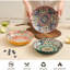 Ensemble de bols à pâtes en céramique - bols de service, ensemble de 6 bols colorés pour soupe, salade et pâtes, cuisine, micro-ondes, va au lave-vaisselle, style mexicain, bohème