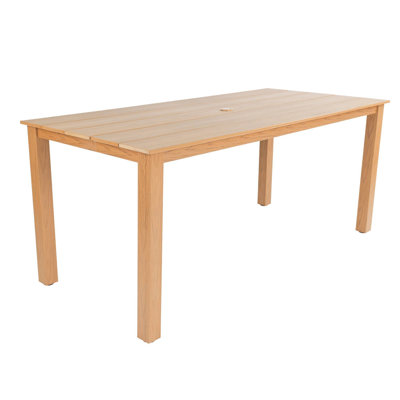 Table de salle à manger portative en teck avec une conception élégante pour une utilisation extérieure et intérieure