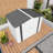 8x6 Ft, Metal Tool Shed, Side Window, Lockable Door, Waterproof, High - Durability, Modular Setup Garden Tools Storage, Sports Gear Skylight Practical And Aesthetic
