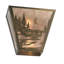 2 - Light Flush Mounted Sconce