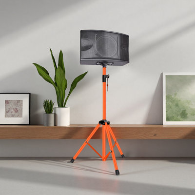 5 Core Speaker Stand Tripod Pair Floor Heavy Duty Adjustable Up To 72 Inch DJ Studio Monitor Stands Pole Mount