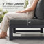 Ensemble de conversation modulaire d'extérieur en aluminium pour 8 personnes avec coussins et table basse Gillean-126044759-98951589