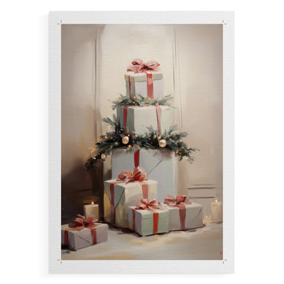 Art des Fêtes de Noël - série 2-xiv - impression sur toile seulement - non encadrée