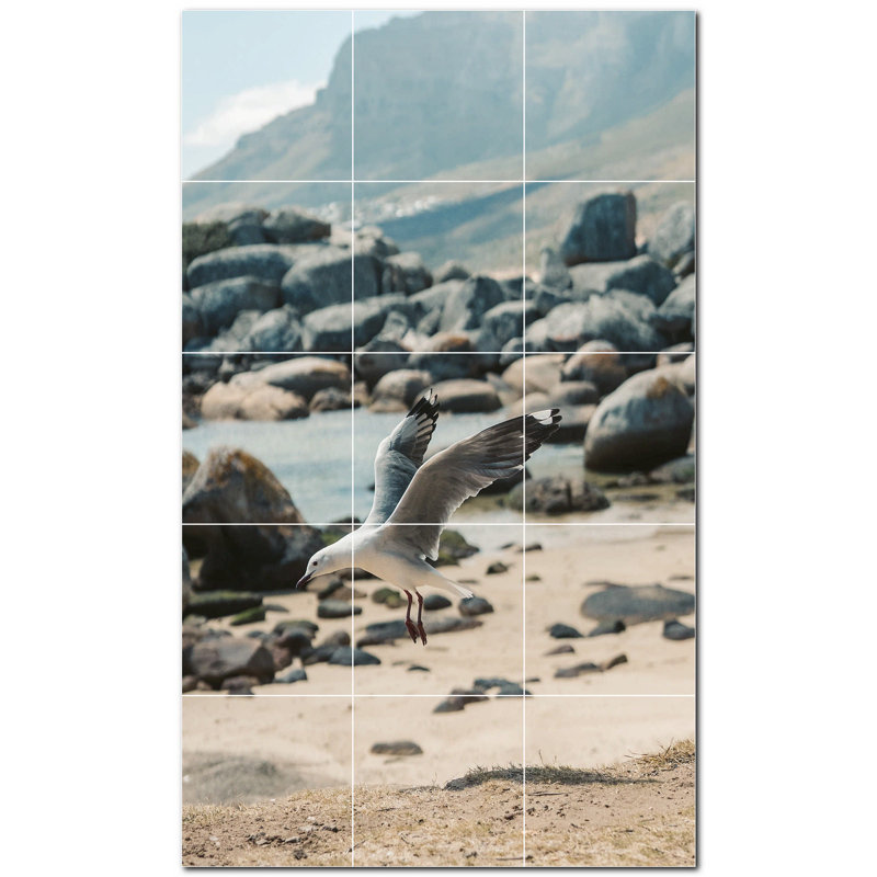 Murale décorative en céramique 4,25 po x 4,25 po