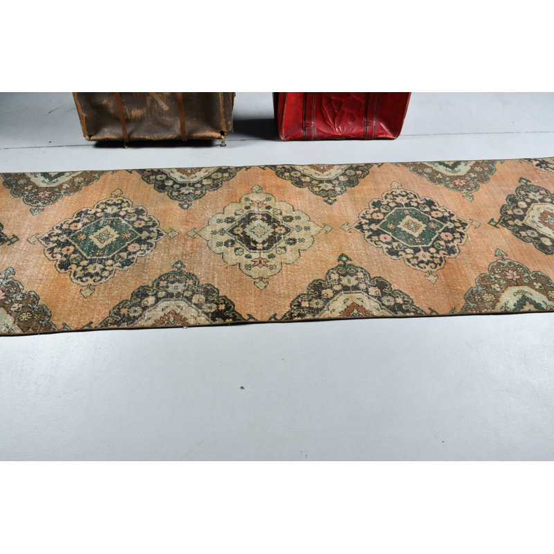 Tapis de couloir turc rétro beige pour la décoration intérieure - Tapis de cuisine tribal escalier et anatolien