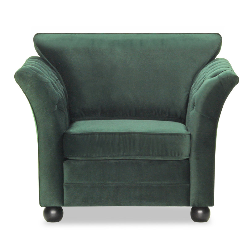 Battle Creek Upholstered Armchair, Kronos Midnight Blue