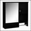 Armoire à pharmacie murale 29 po x 28 po avec miroir et barre à serviettes, solution de rangement compacte pour les salles de bain sans encombrement-134679272