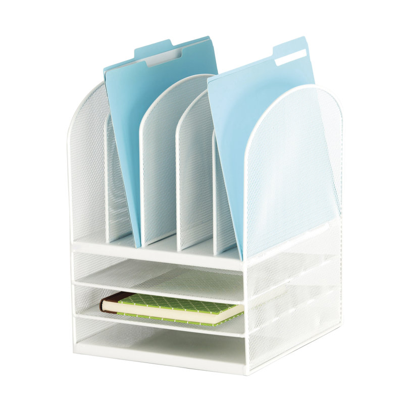 Organisateur de bureau en filet Onyx, Blanc