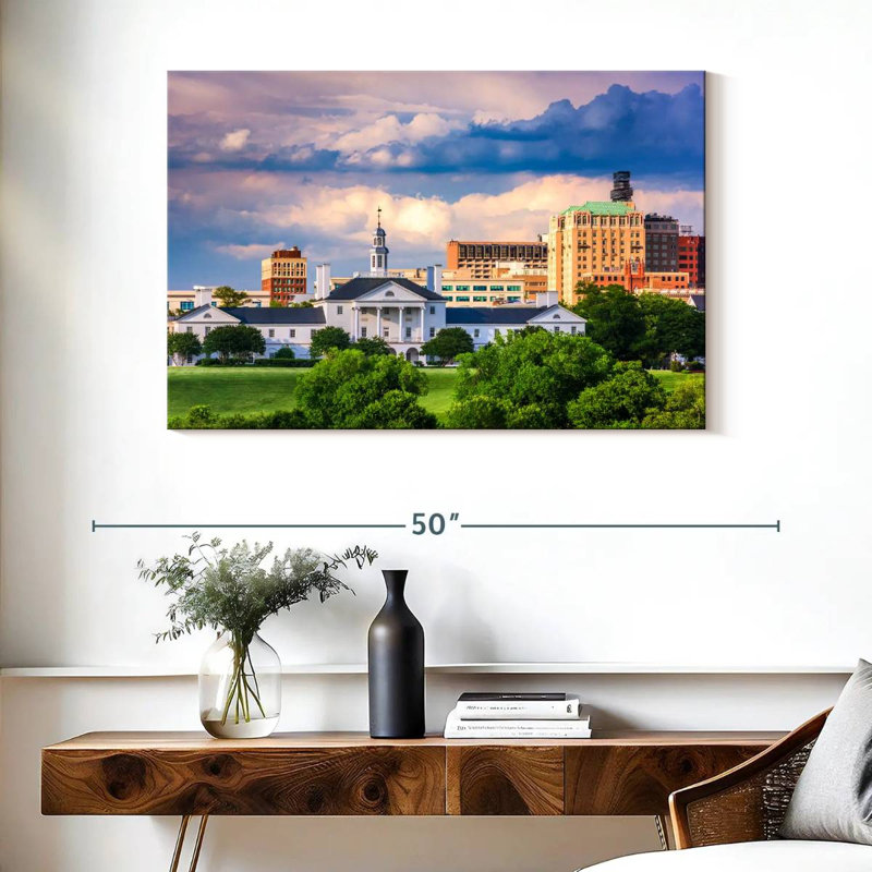 Richmond Virginia Cloudscape, 26" H x 39" W