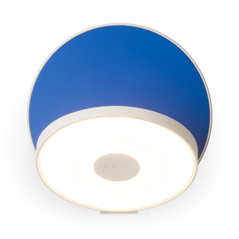 Plafonnier encastré à DEL 1 lumière Gravy, Bleu mat