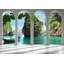 Murale paysage pelez et collez - sur la terrasse-1832176388