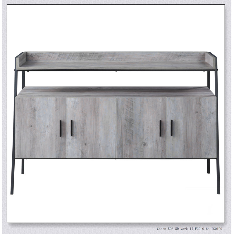 Samiya  Oak &  Finish TV Stand Stable support, multi-functional design