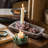 H Ceramic Tabletop Tealight Holder with Candle Included-32207405