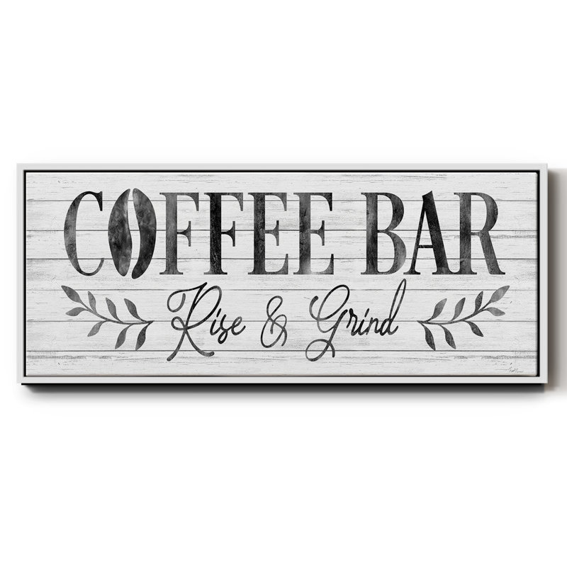 Coffee Bar- Framed Canvas