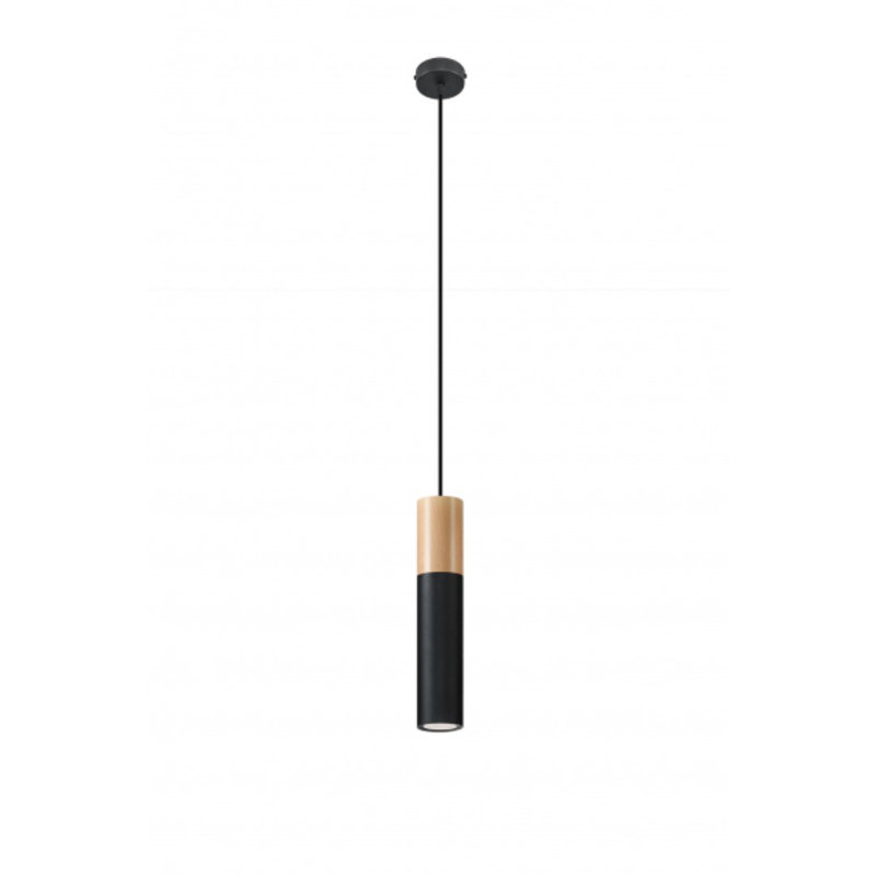 Makassar 1 - Light Single Pendant, Black