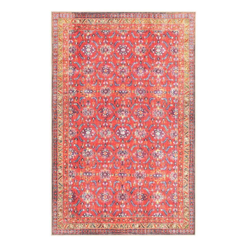 Ellizabeth Chenille Oriental Indoor Rug, Rectangle 5' x 8'
