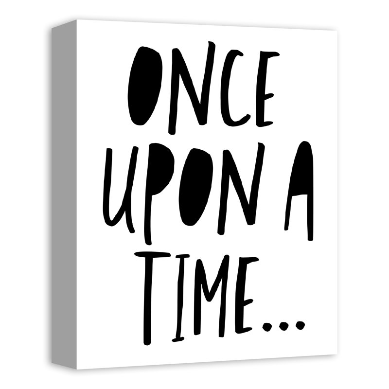 « once on a time », art sur toile Malick, Toile tendue, H 14 po x l 11 po x P 1,25 po