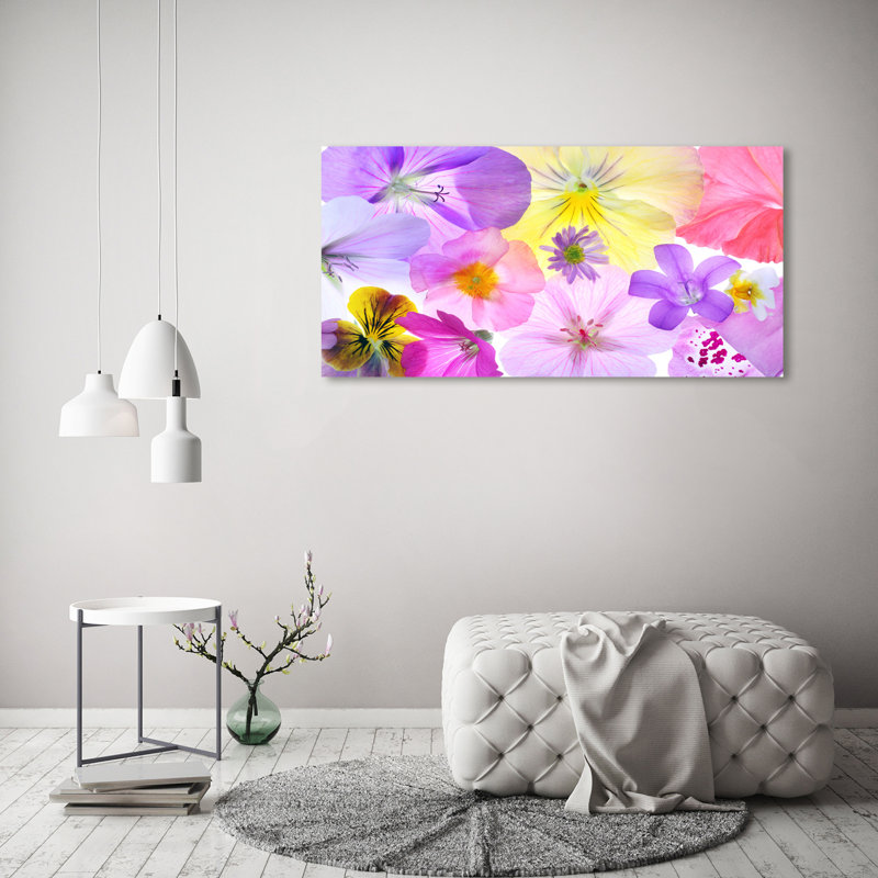 Pansies - Wrapped Canvas Print